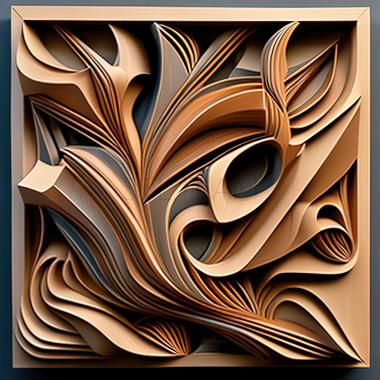 3D model abstract painting (STL)